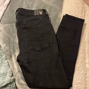 American Eagle Black Skinny Jeans (Short Length)